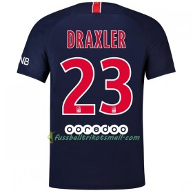 Günstige Fußballtrikots Paris Saint-Germain Draxler 23 2018-2019 Kurzarm Heimtrikotsatz kaufen
